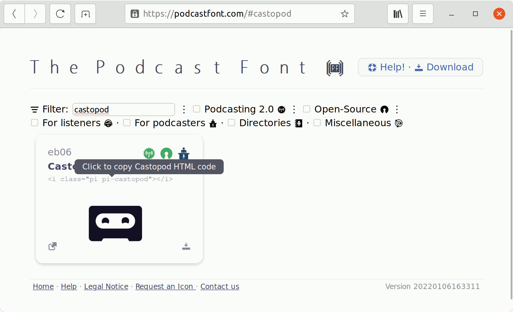 Podcastfont-HTML