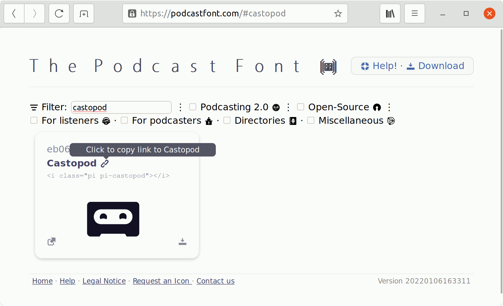 The Podcast Font